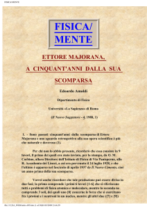 Ettore Majorana - Fisicamente.net