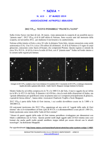 2012 VP113: nuovo possibile "pianeta nano"