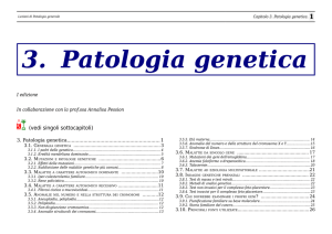 3. Patologia genetica