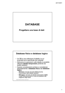 Progettazione di un database