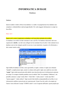 Database - Paolo fiorello