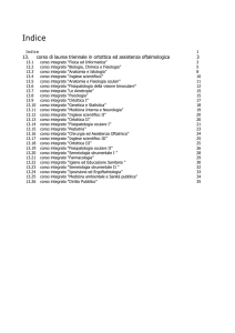 Indice - Scuola di Medicina e Chirurgia