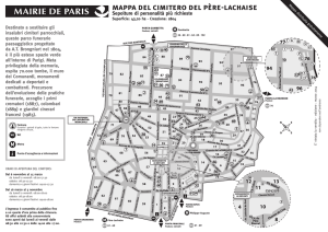 mappa del cimitero del père-lachaise