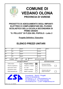 elenco prezzi unitari - Comune di Vedano Olona