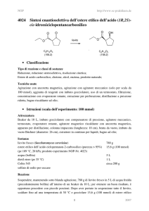 4024 Sintesi enantioselettiva dell`estere etilico dell`acido (1R,2S