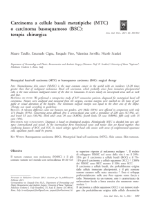 Carcinoma a cellule basali metatipiche (MTC) o carcinoma