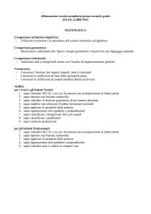 prerequisiti matematica