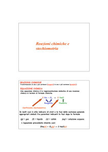 esercitazione reazioni chimiche 2011-2012