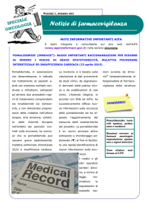 Volume I - Numero 1 - Rete Oncologica Piemonte