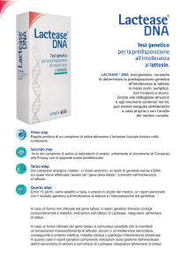 [SCHEDA TECNICA] Test Lactease ® DNA