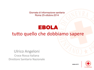 Presentazione Ebola Direzione Sanitaria Nazionale 30/10/2014