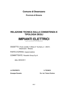 impianti elettrici - Comune di Desenzano del Garda