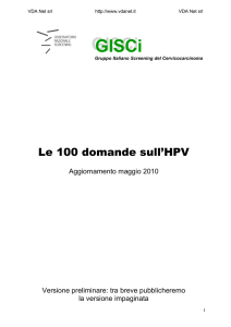 GISCI - Le 100 Domande sull` HPV