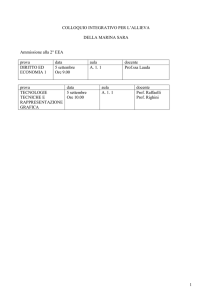 Calendario colloqui per studente