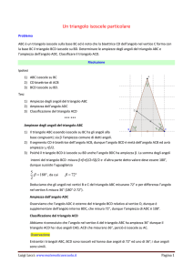 Un triangolo isoscele particolare