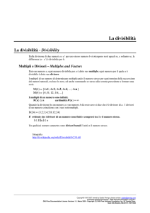 Divisibilità 1 - Brigantaggio.net