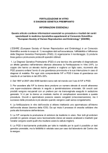 Diagnosi Genetica Preimpianto - Fondazione Ricerca Fibrosi Cistica
