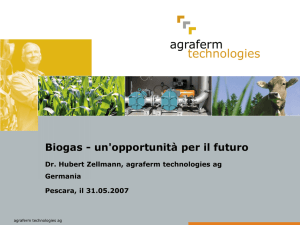 Biogas - Regione Abruzzo