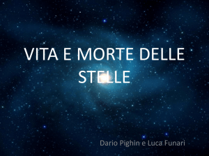 vita e morte delle stelle - Liceo Scientifico Statale Vito Volterra