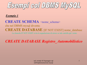 Comandi mysql