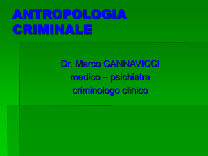 Antropologia criminale - Dr. Marco Cannavicci (Microsoft