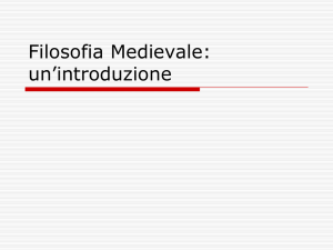 Filosofia Medievale: un`introduzione