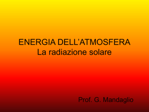 La radiazione solare