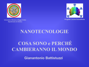 Gianantonio Battistuzzi NANOTECNOLOGIE COSA SONO e