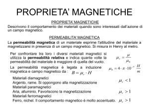 Le proprietà magnetiche