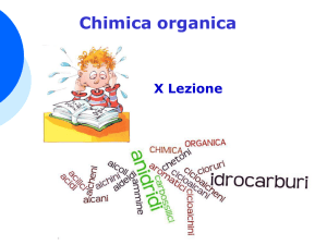 X lezione chimica organica