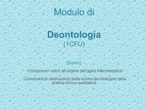 Modulo di Deontologia (1CFU)