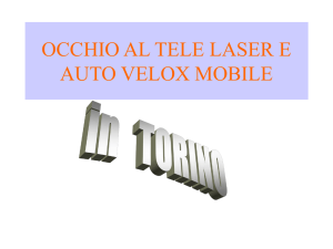 occhio al tele laser e auto velox mobile