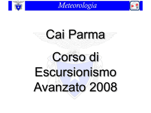 CEA 2008 Meteorologia - Corso di Escursionismo Avanzato