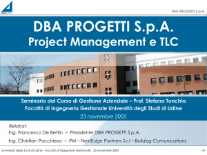 semdba20051123 - DIEGM - Università degli Studi di Udine