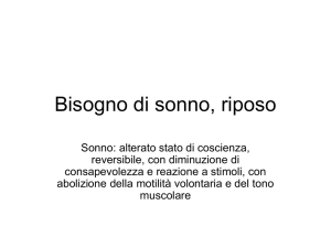 Bisogno di sonno, riposo