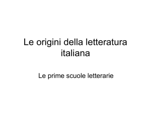 Le origini della letteratura italiana