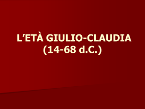 L`ETÀ GIULIO-CLAUDIA (14