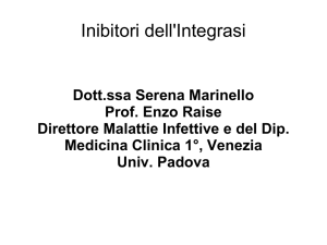 hiv inibitori integrasi - Prof. Dott. Enzo Raise, Immunologia clinica