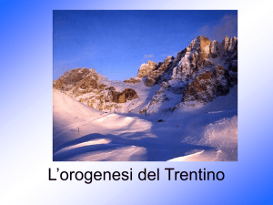 L`orogenesi del Trentino