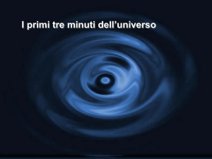 I primi tre minuti dell`universo