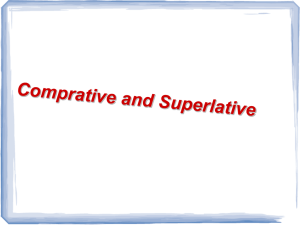 Varriale comparatives and superlatives