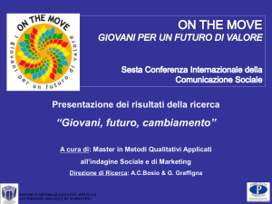 Giovani, futuro e cambiamento" [Presentazione]