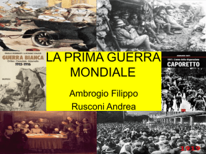 LA PRIMA GUERRA MONDIALE di Rusconi, Ambrogio