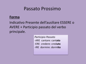 Passato Prossimo - First Year Italian
