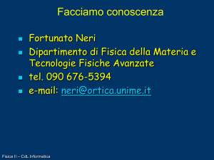 Diapositiva 1 - dipartimento di fisica della materia e ingegneria