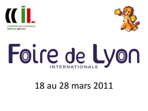 Presentazione Foire de Lyon