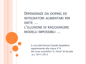 Doping, farmaci ed integratori