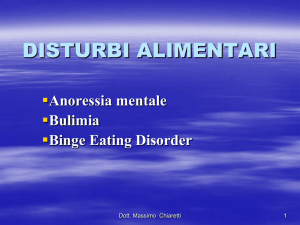 anoressia e bulimia - Dott. Massimo Chiaretti