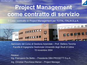 seminarioDBA20041115 - DIEGM - Università degli Studi di Udine