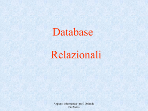 Database Relazionali